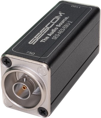 SES-AES-EBU-2 BNC Female to XLR-M AES/EBU Impedance Transformer